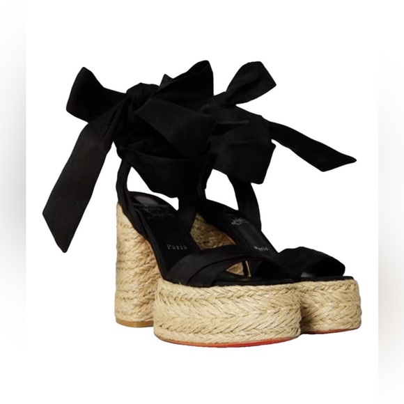 Louboutin Mariza Du Desert 130MM Black - Size 38 - Picture 15 of 15